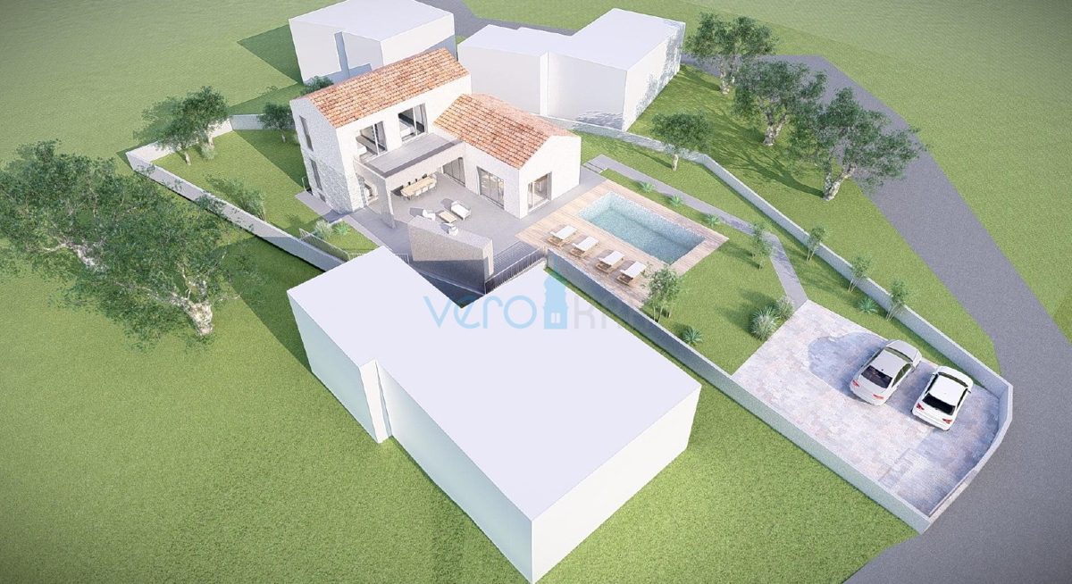 Otok Krk, Vrbnik, Garica, gradbeno zemljišče 916 m2, prodaja