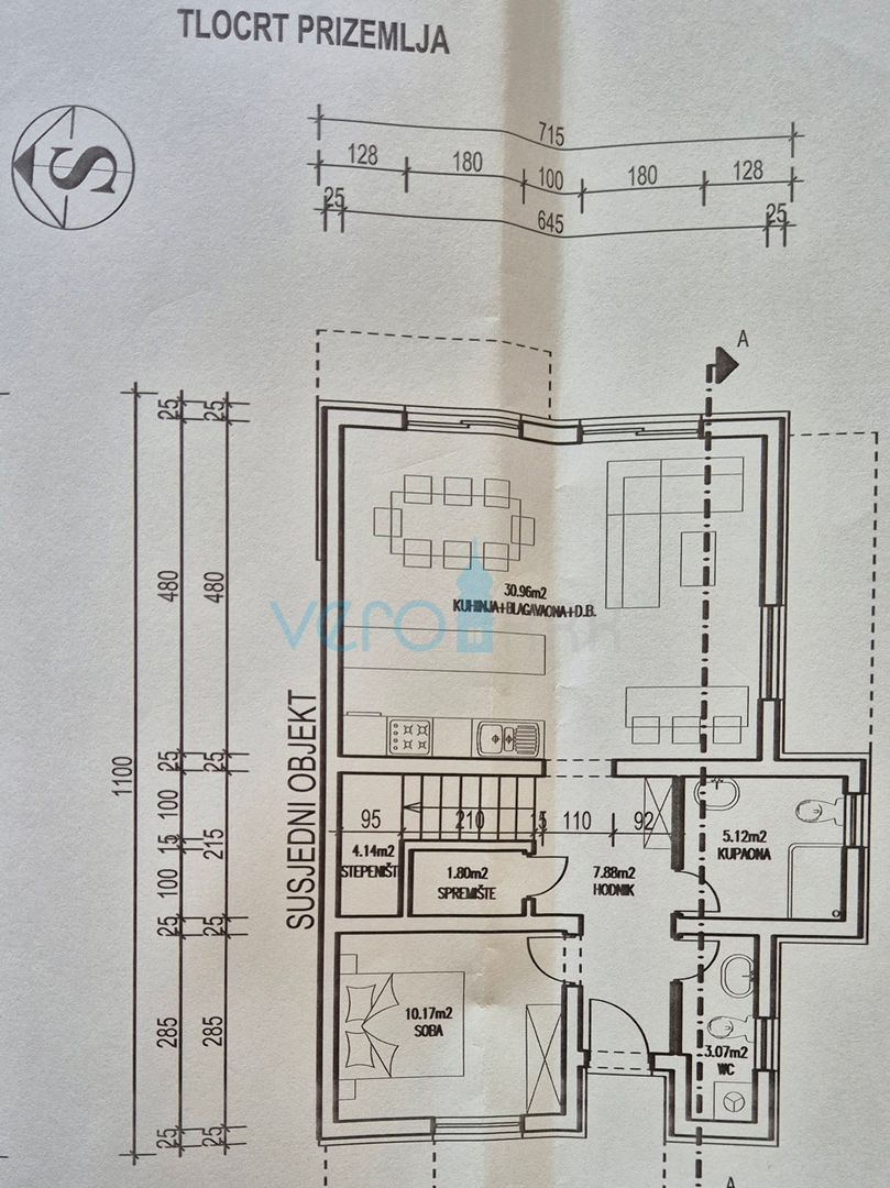 Otok Krk, zaliv Soline, novogradnja, dvojna hiša 130 m2 s bazenom, razgled, prodaja