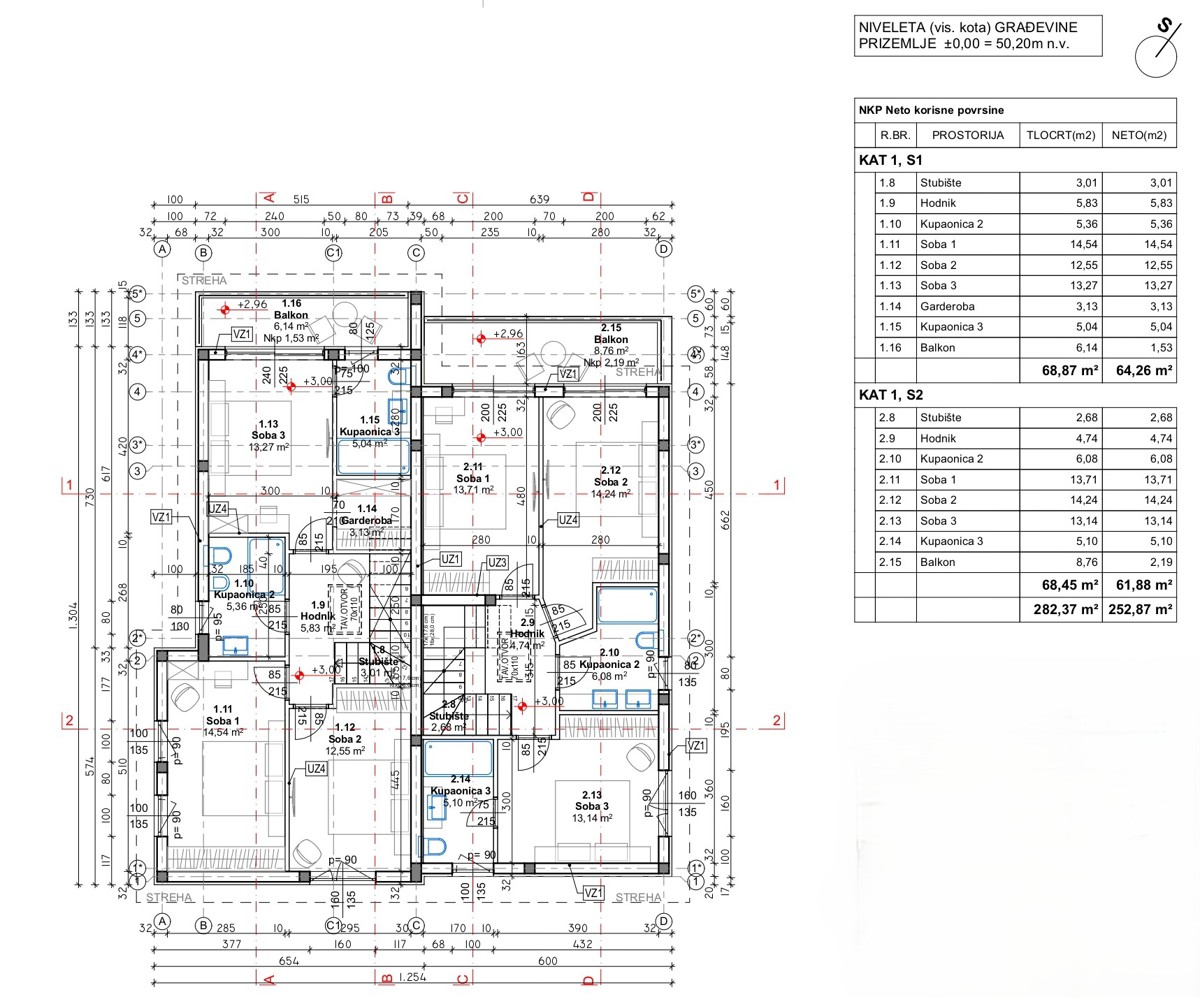 Malinska, otok Krk, novogradnja, dvojna hiša, bazen, prodaja