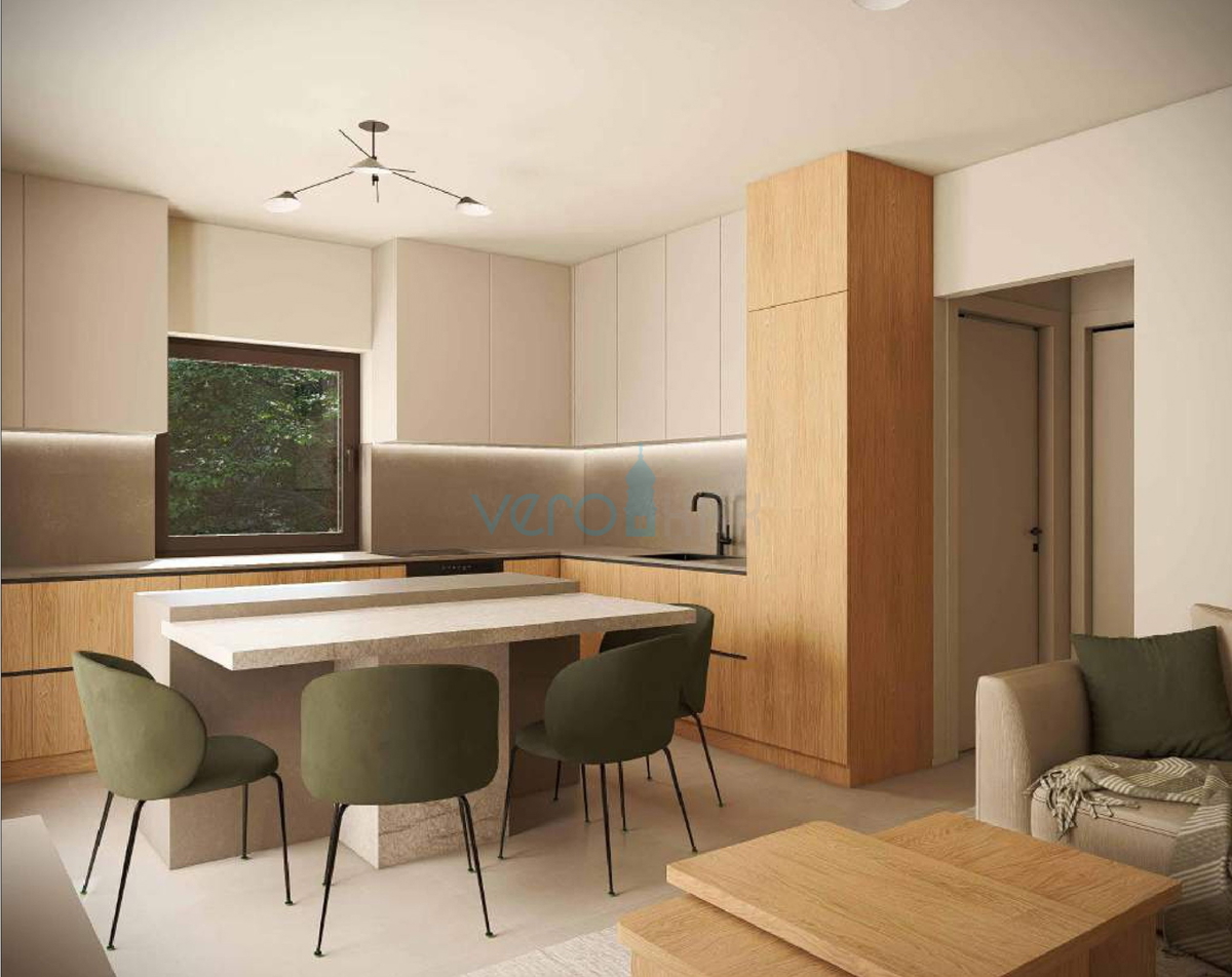 Otok Krk, Omišalj, stanovanje 2S+DB v 1. nadstropju z balkonom, 2 parkirni mesti, novogradnja, razgled, prodaja