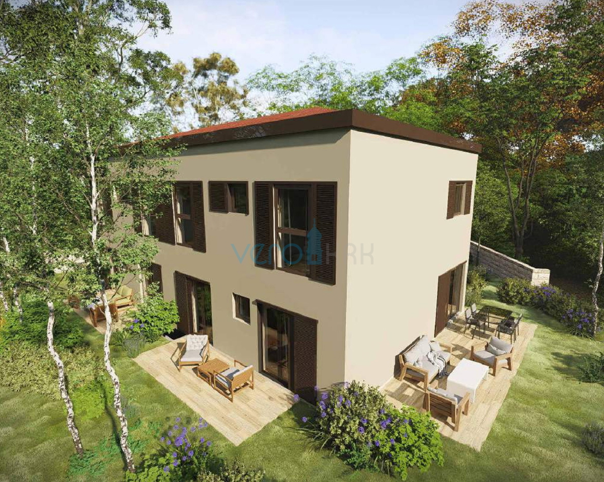 Otok Krk, Omišalj, stanovanje 2S+DB v 1. nadstropju z balkonom, 2 parkirni mesti, novogradnja, razgled, prodaja