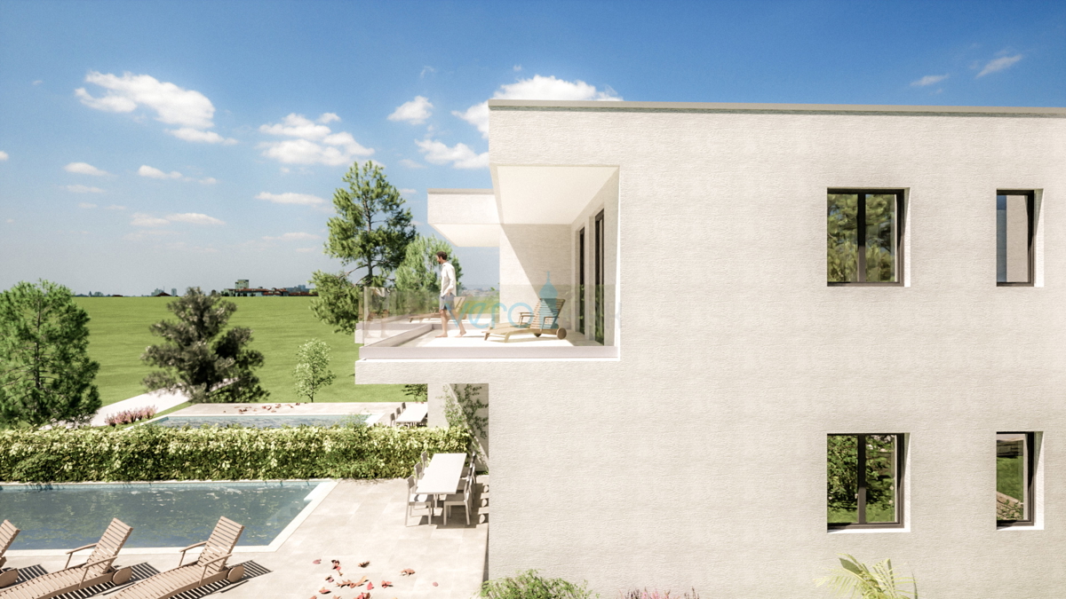 Mesto Krk, širše območje, gradbeno zemljišče 828m2, gradbeno dovoljenje, pogled na morje, prodaja