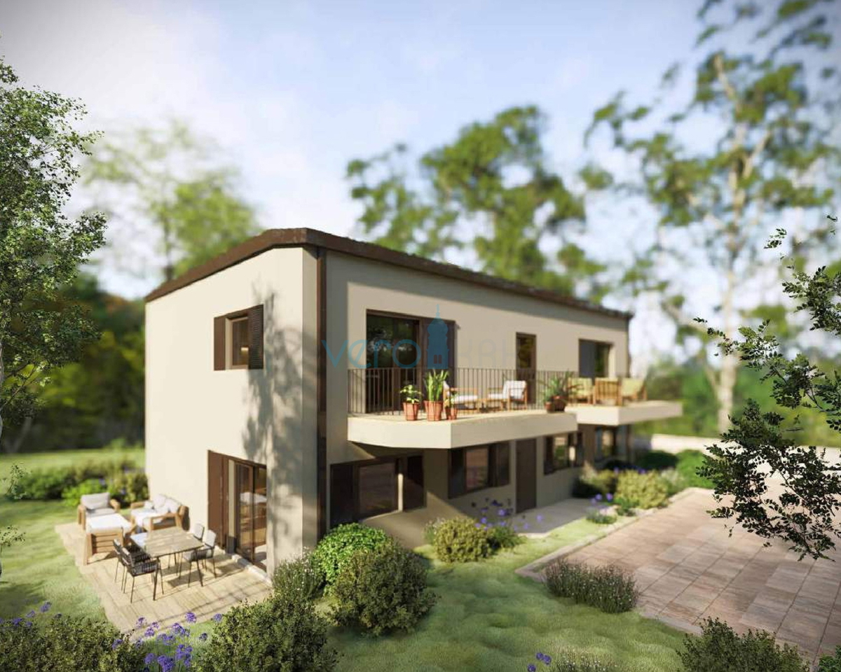 Otok Krk, Omišalj, dvosobno stanovanje v 1. nadstropju, novogradnja, pogled na morje, shramba, prodaja