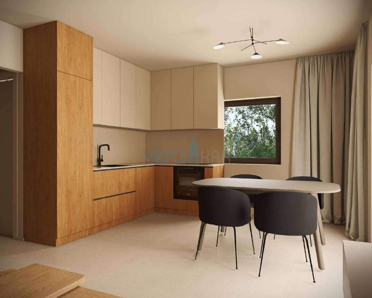 Otok Krk, Omišalj, dvosobno stanovanje v 1. nadstropju, novogradnja, pogled na morje, shramba, prodaja