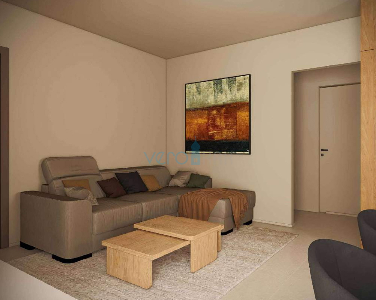 Otok Krk, Omišalj, dvosobno stanovanje v 1. nadstropju, novogradnja, pogled na morje, shramba, prodaja