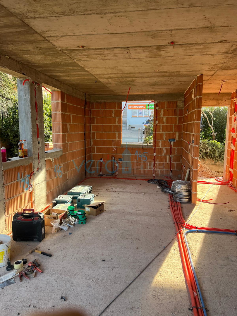 Malinska, otok Krk, nova dvojna hiša, pogled na morje, prodaja