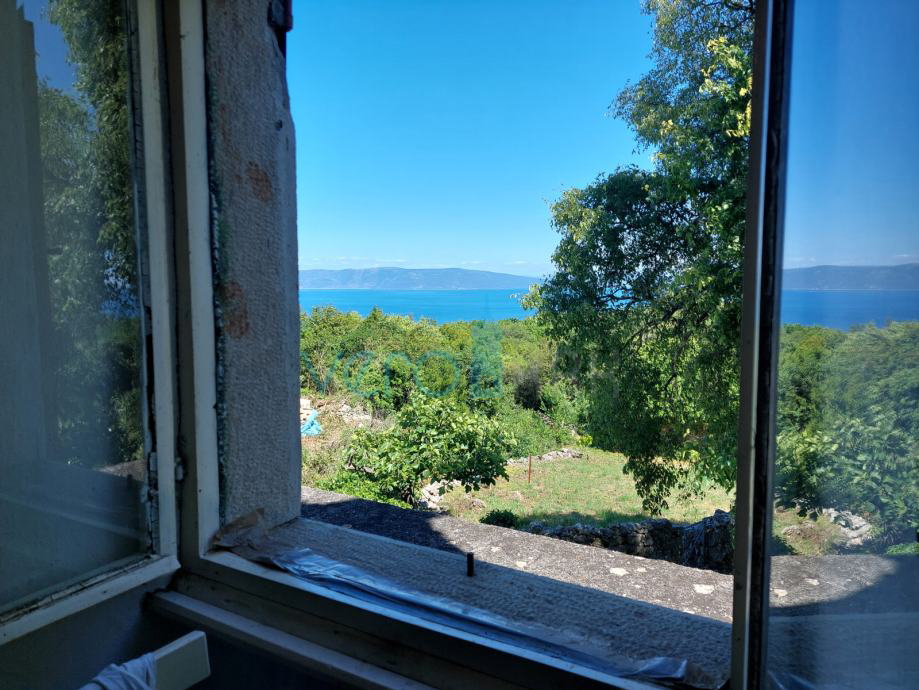 Hrvaška, Istra, Raša, kamnita dvojna hiša, razgled, vrt, prodaja