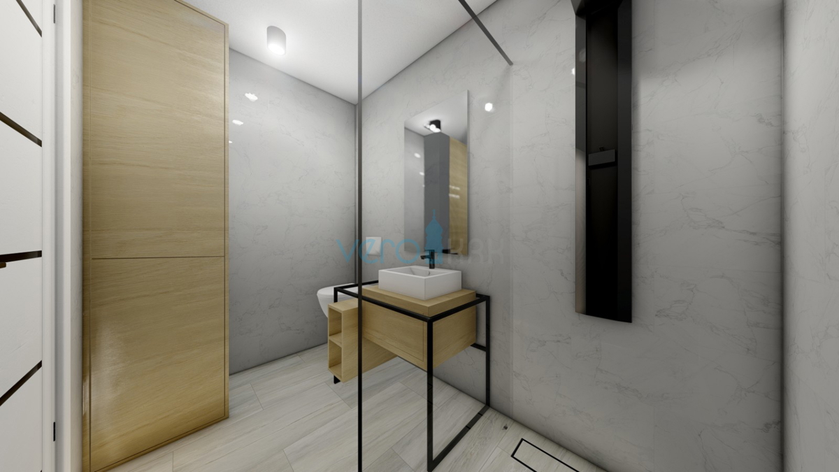 Mesto Krk, center, luksuzno stanovanje 90m2, garaža, terasa