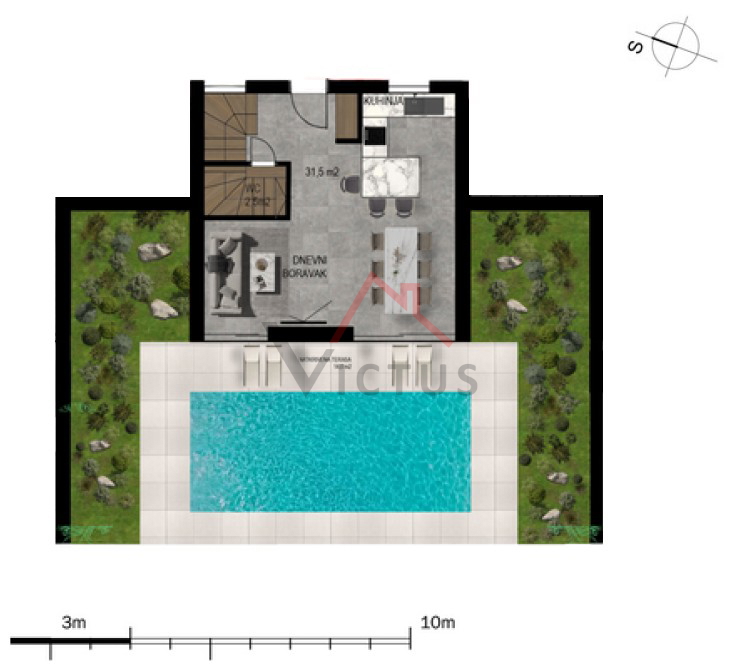 CRIKVENICA - Ekskluzivna dvojna hiša s bazenom