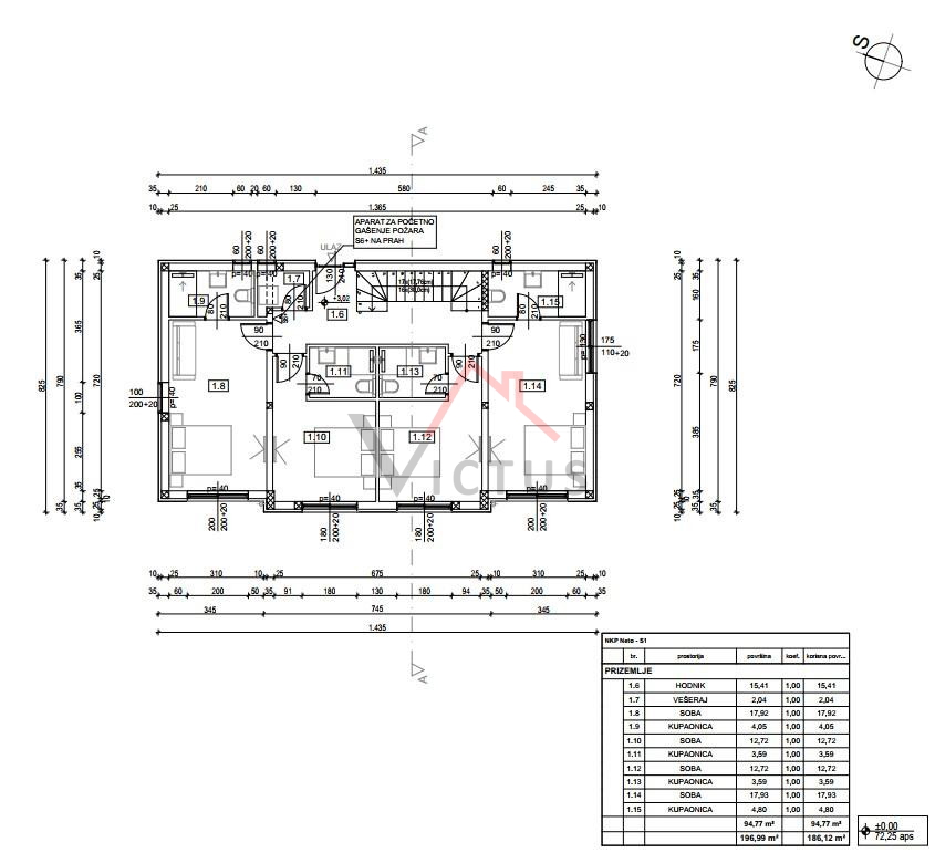 CRIKVENICA - Gradbeno zemljišče s projektom, 572 m2