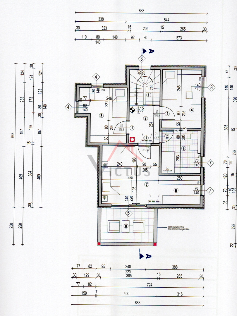 JADRANOVO - Gradbeno zemljišče s projektom, 490 m2