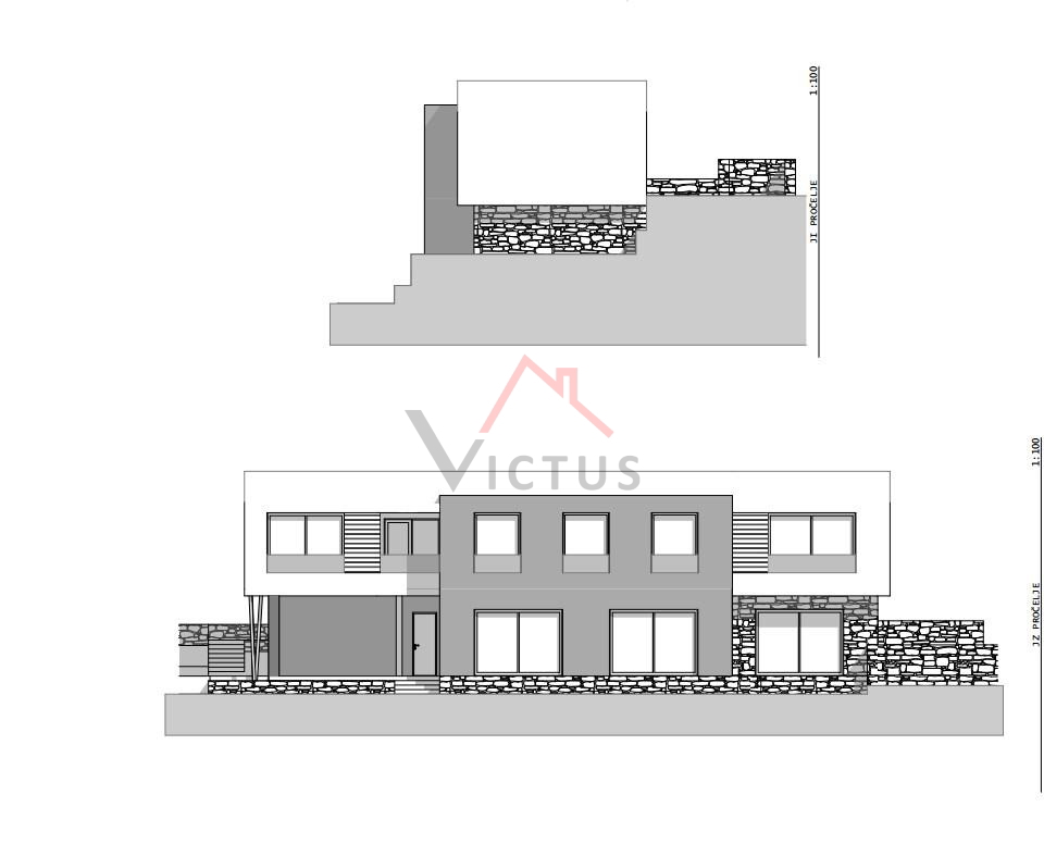 CRIKVENICA - Gradbena parcela s projektom, 627 m2