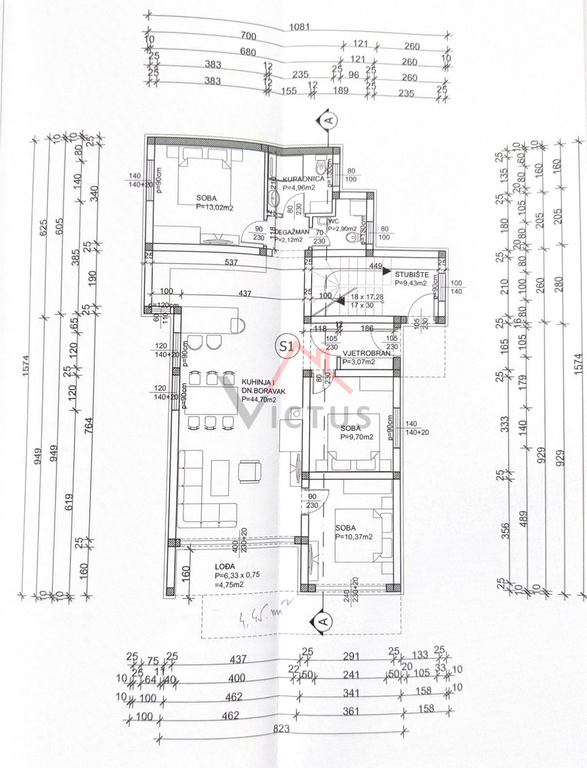 CRIKVENICA - Samostoječa hiša z bazenom, roh-bau