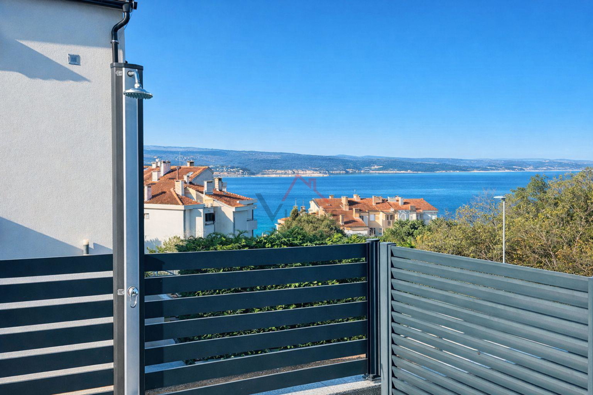 CRIKVENICA - 2S+DB, stanovanje s bazenom