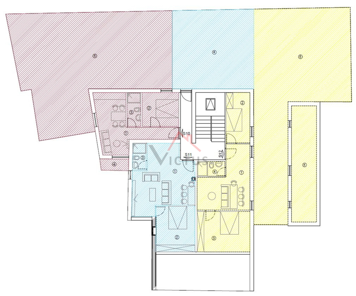 CRIKVENICA - 1S+DB, stanovanje s teraso, 55 m2