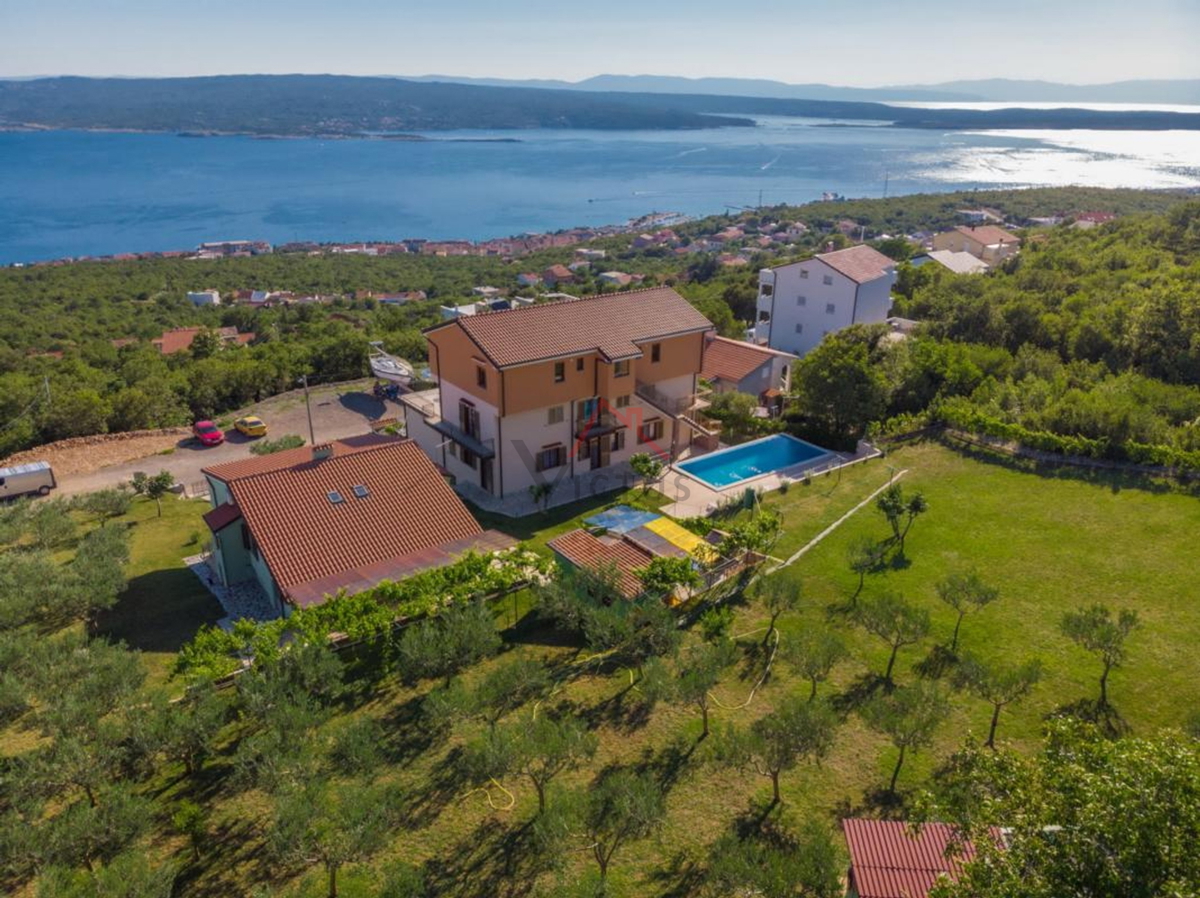 CRIKVENICA - Dve hiši z bazenom in oljčnim nasadom