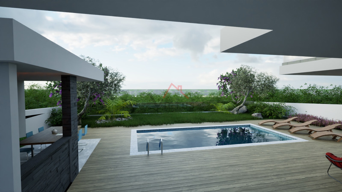 JADRANOVO - Gradbeno zemljišče, 200 metrov od morja, 703 m2