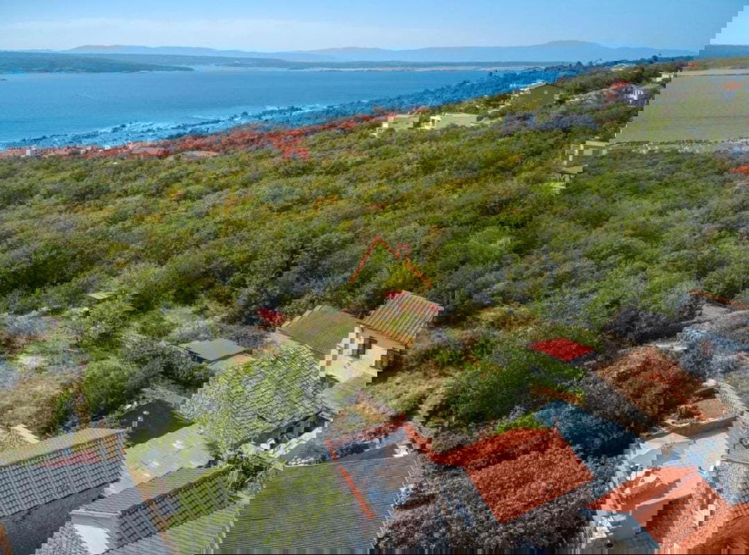 CRIKVENICA - Kamnita hiša s panoramskim razgledom na morje