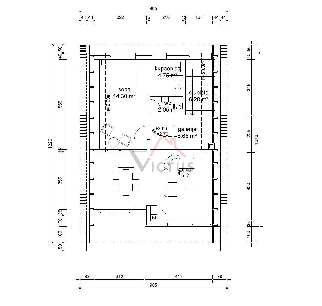 RAVNA GORA - Gradbeno zemljišče s projektom, 431 m2