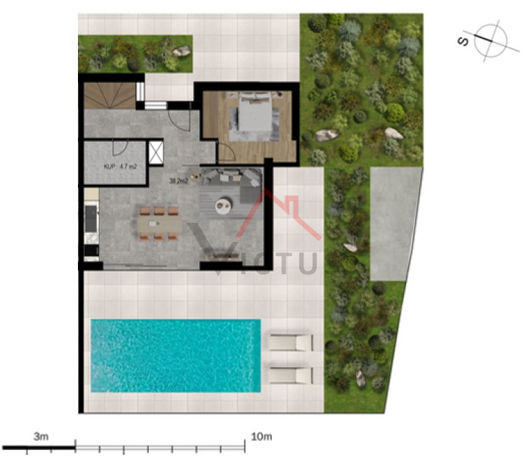 CRIKVENICA - Ekskluzivna dvojna hiša s bazenom