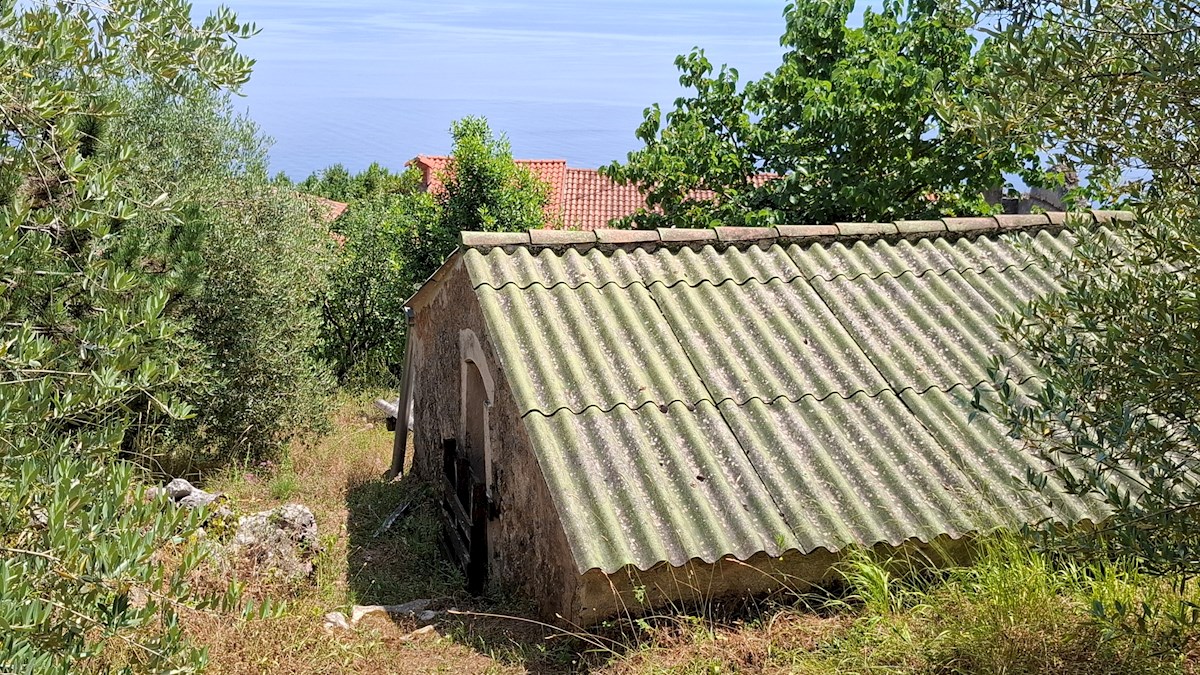 DVE KAMNITI HIŠI, MIRNO OKOLJE, ODPRT POGLED NA MORJE
