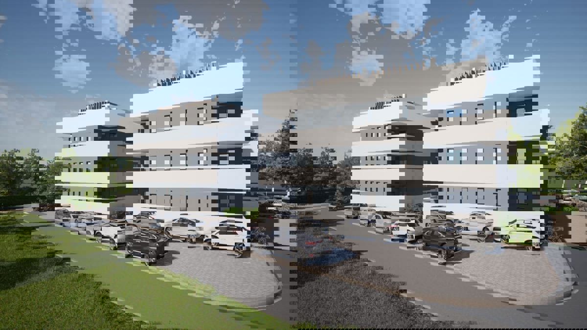 Pakoštane, stanovanje v 2. nadstropju (70 m2), 100 metrov od morja, NOVOGRADNJA
