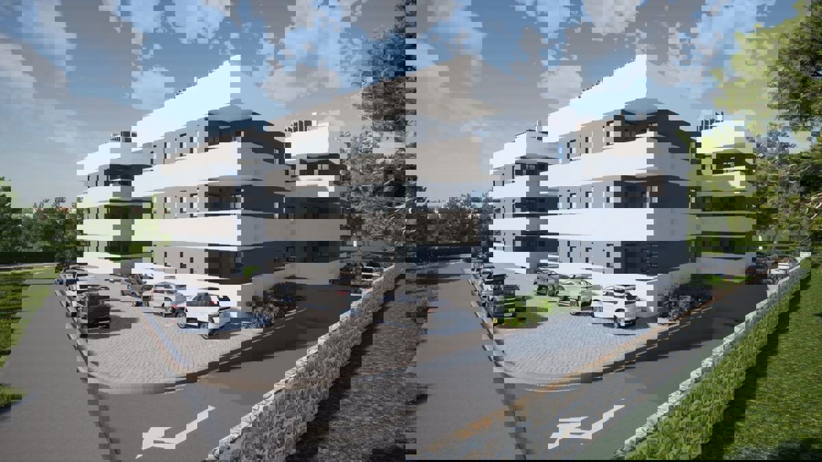 Pakoštane, stanovanje v 1. nadstropju (70 m2), 100 metrov od morja, NOVOGRADNJA