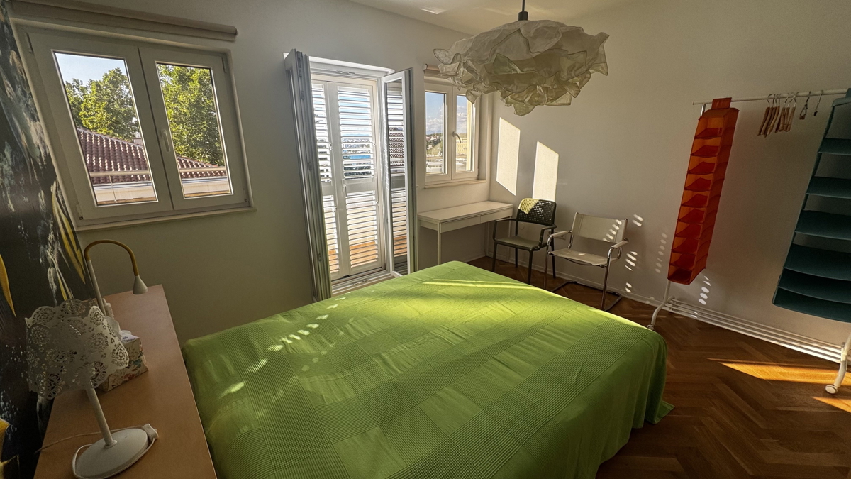 Zadar, Polotok, penthouse v prvem vrsti ob morju (60,19 m2) s panoramskim razgledom na mestno luko