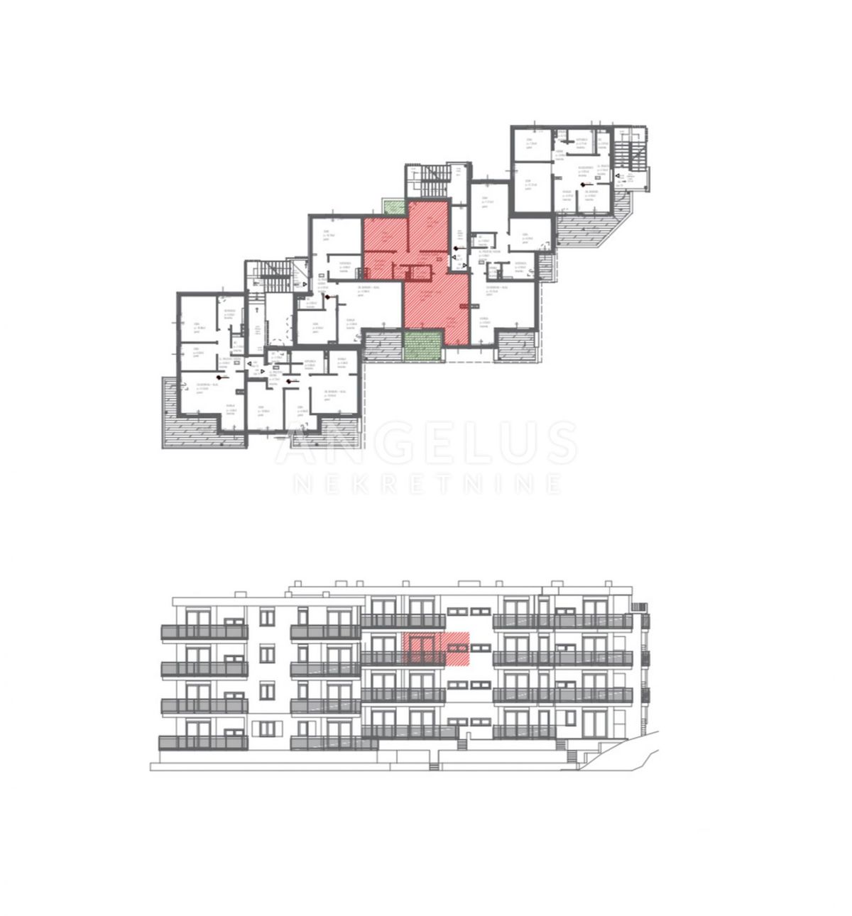 Hrvaška, Trogir, Seget - novozgrajeni apartma s pogledom na morje, 58.70 m2