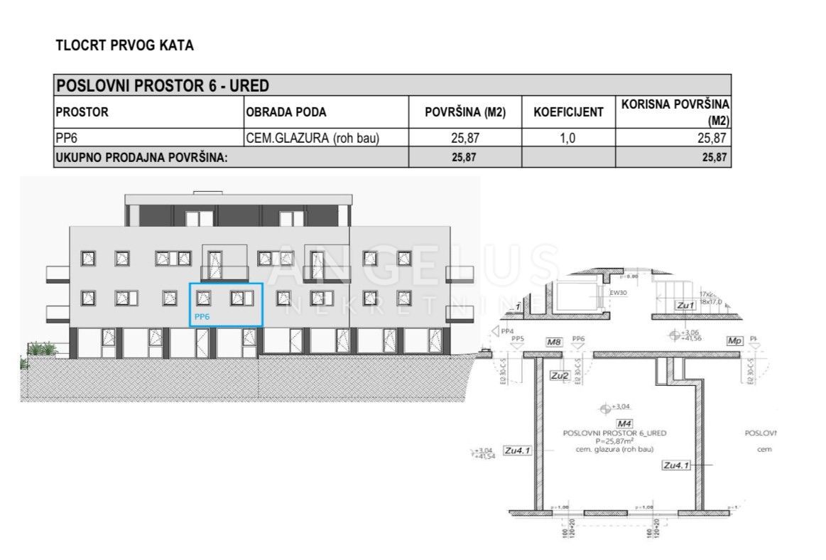Hrvaška, Split, Mejaši - POSLOVNI PROSTOR, storitvene narave, 25.87 m2