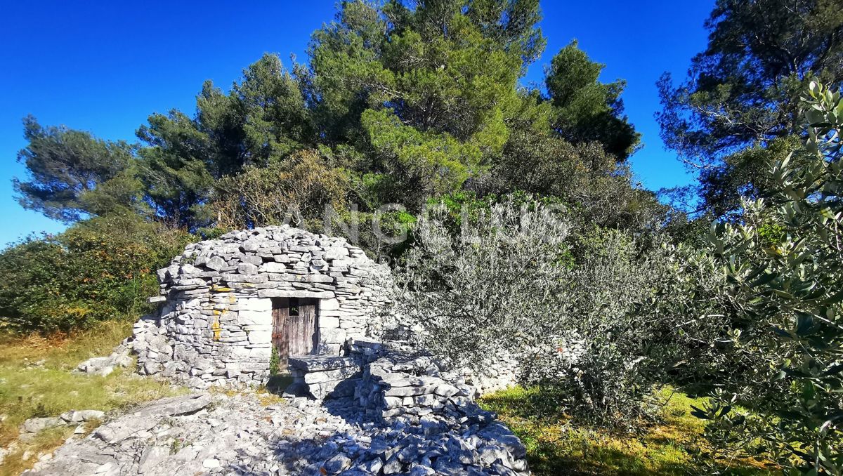 Šolta, Nečujam - gradbeno zemljišče s pogledom na morje, 5100 m2