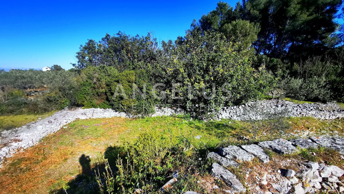 Šolta, Nečujam - gradbeno zemljišče s pogledom na morje, 5100 m2