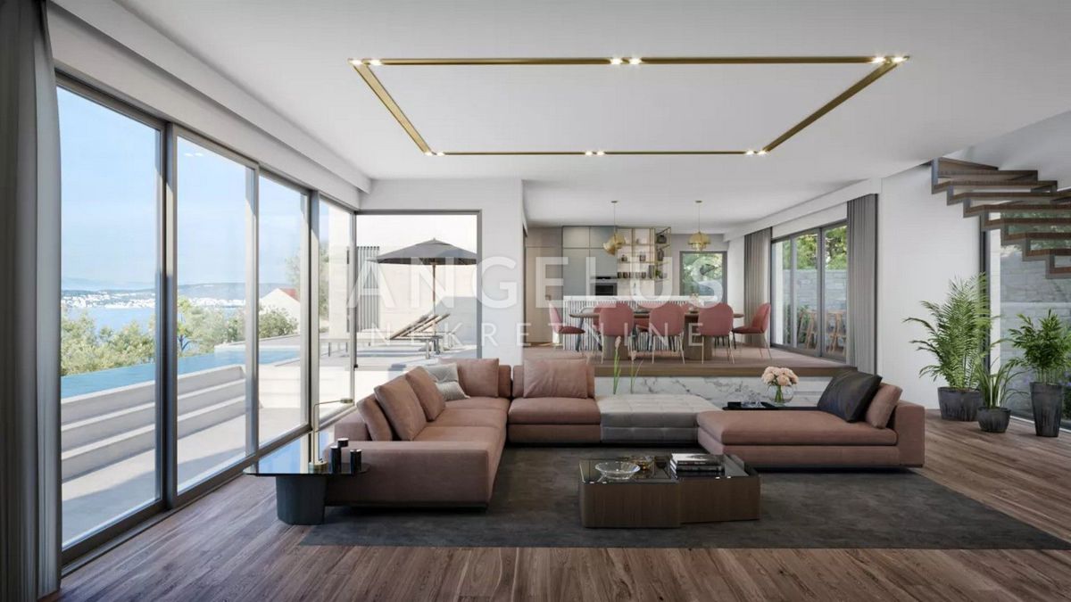 Čiovo - luksuzna vila z odprtim pogledom na morje, 320 m2