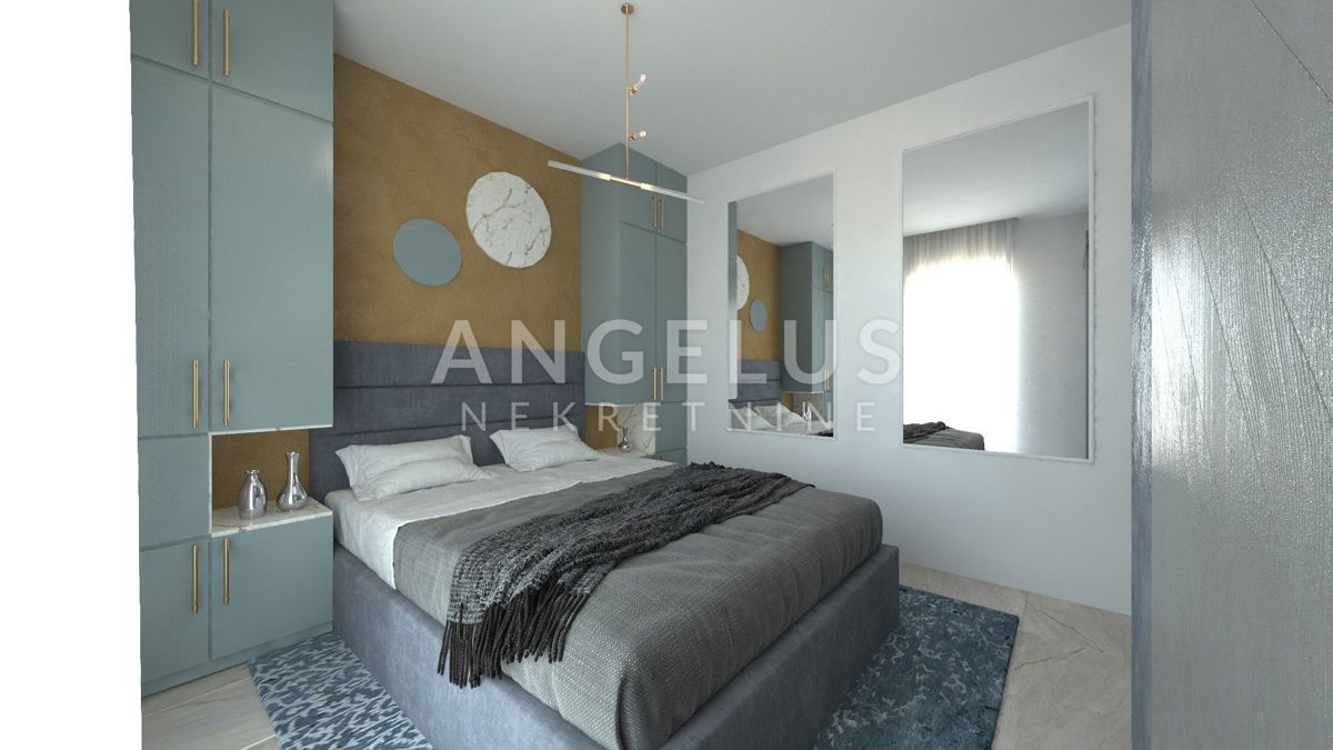 Hrvaška, Trogir, Čiovo - novozgrajeno stanovanje z vrtom in čudovitim pogledom na morje, 85,10 m2 ​
