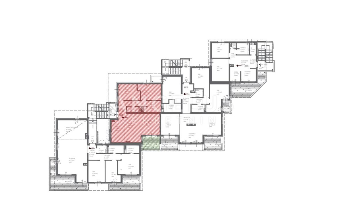 Hrvaška, Trogir, Seget - novozgrajeni apartma s pogledom na morje, 70.17 m2