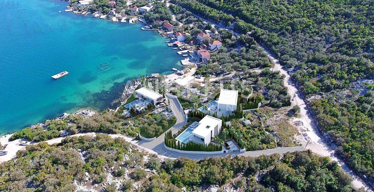 Hrvaška, Pelješac, Brijesta - gradbeno zemljišče ob morju, 4.124 m2