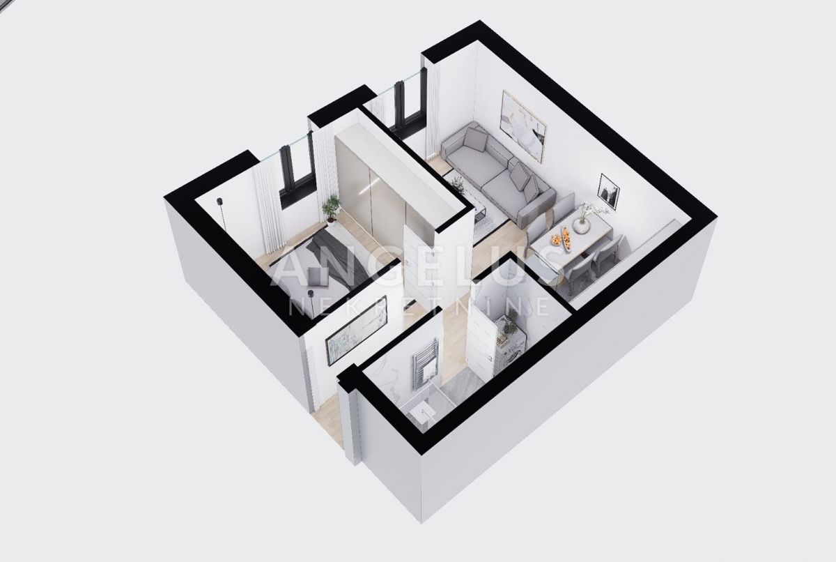 Kaštel Novi - 1sobno stanovanje, novogradnja NAPRODAJ