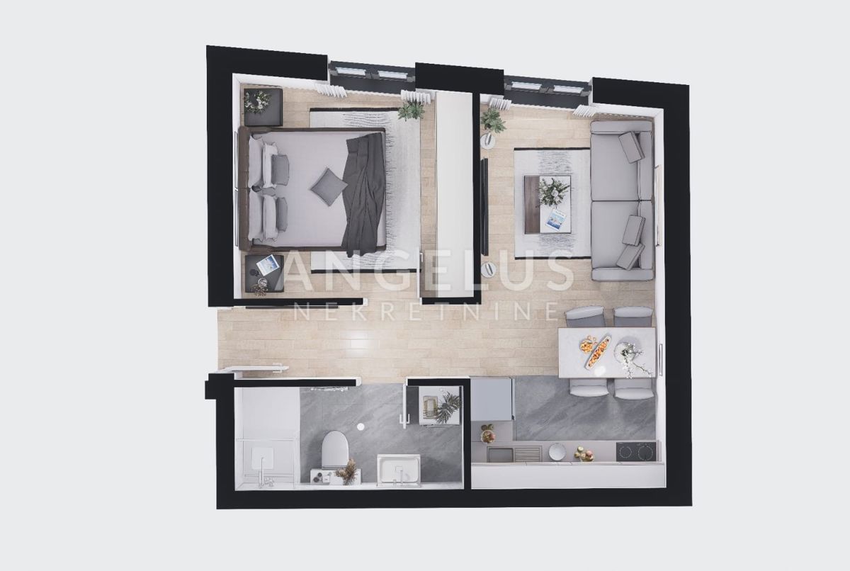 Kaštel Novi - 1sobno stanovanje, novogradnja NAPRODAJ