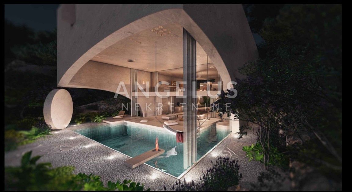 Hrvaška, Brač, Postira - EKSKLUZIVNO gradbeno zemljišče v prvi vrsti do morja s projektom, NAPRODAJ