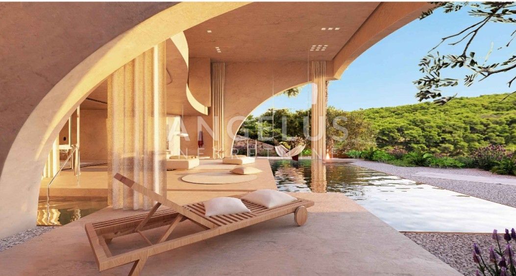 Hrvaška, Brač, Postira - EKSKLUZIVNO gradbeno zemljišče v prvi vrsti do morja s projektom, NAPRODAJ