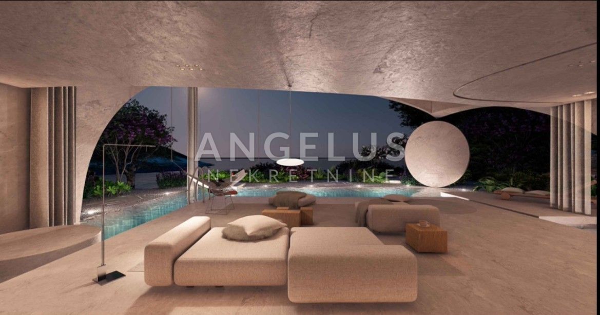 Hrvaška, Brač, Postira - EKSKLUZIVNO gradbeno zemljišče v prvi vrsti do morja s projektom, NAPRODAJ