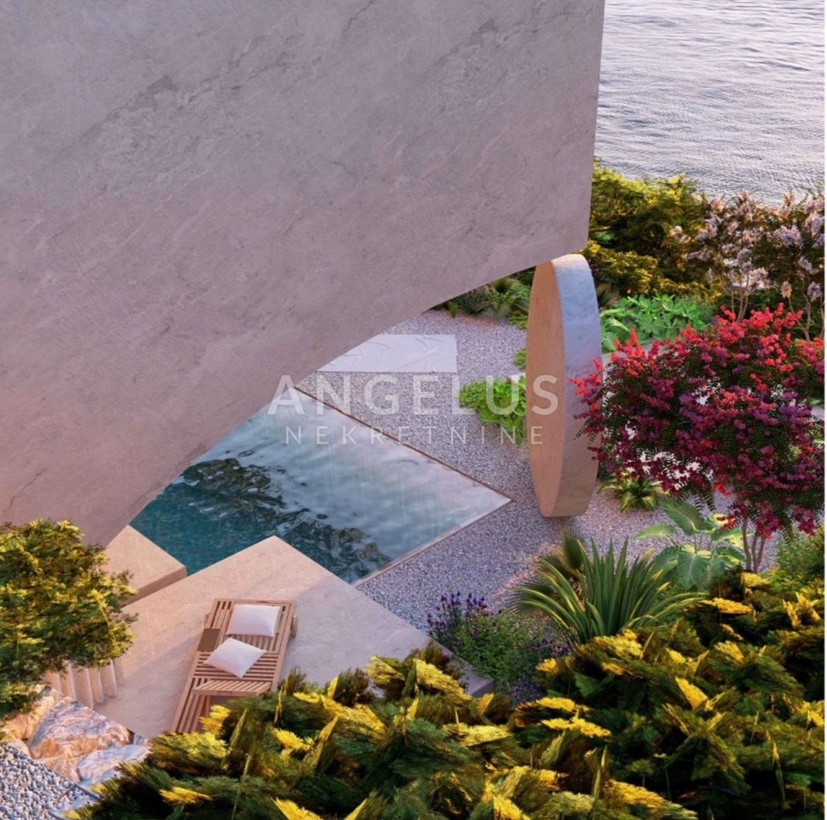 Hrvaška, Brač, Postira - EKSKLUZIVNO gradbeno zemljišče v prvi vrsti do morja s projektom, NAPRODAJ