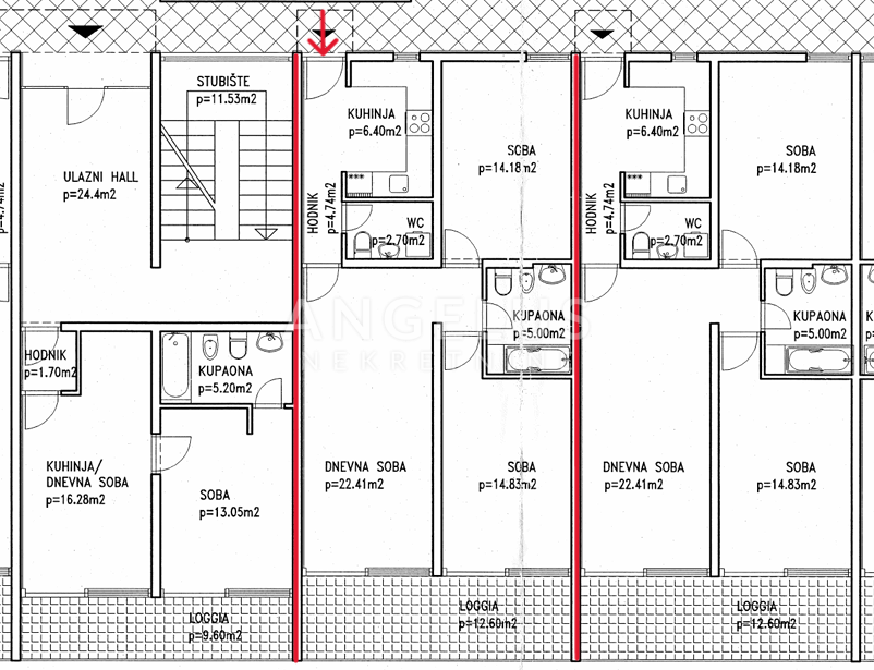 Kvarner, Ičići - apartma s pogledom na morje, 80m2, prodamo!