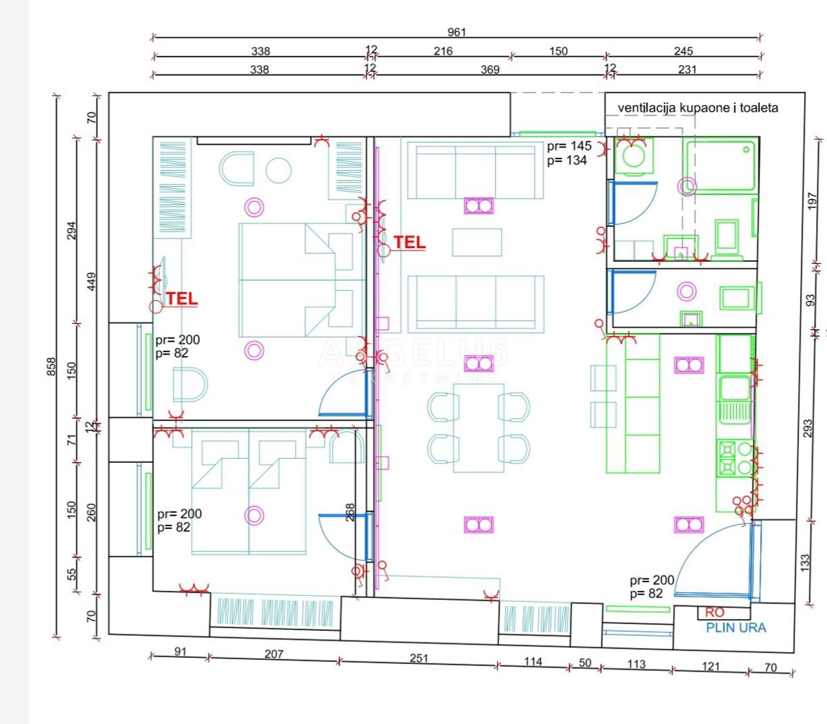 Stanovanje Donji grad, Donji Grad, 68m2