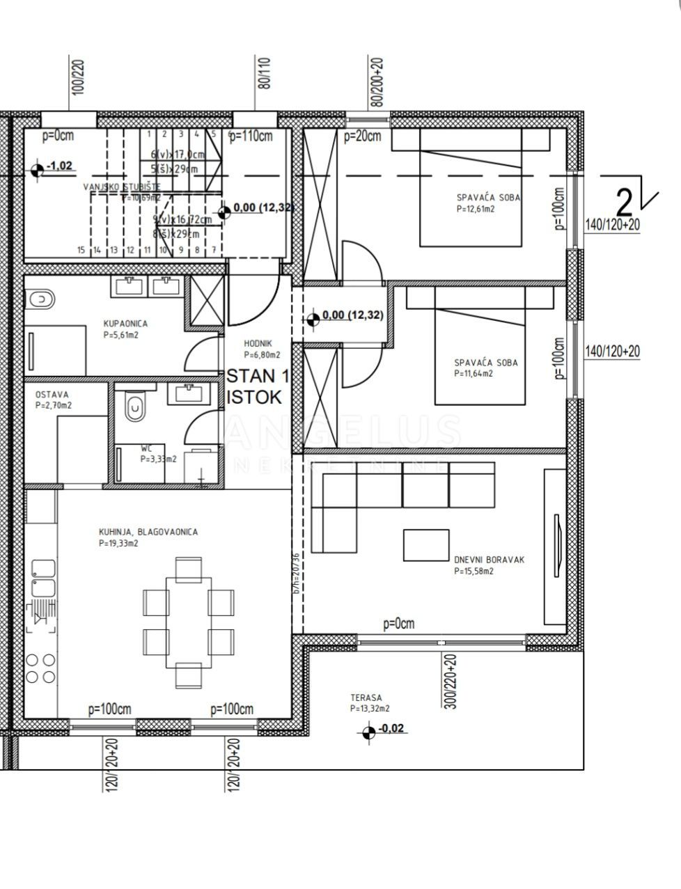 Stanovanje Kaštel Kambelovac, Kaštela, 84,26m2