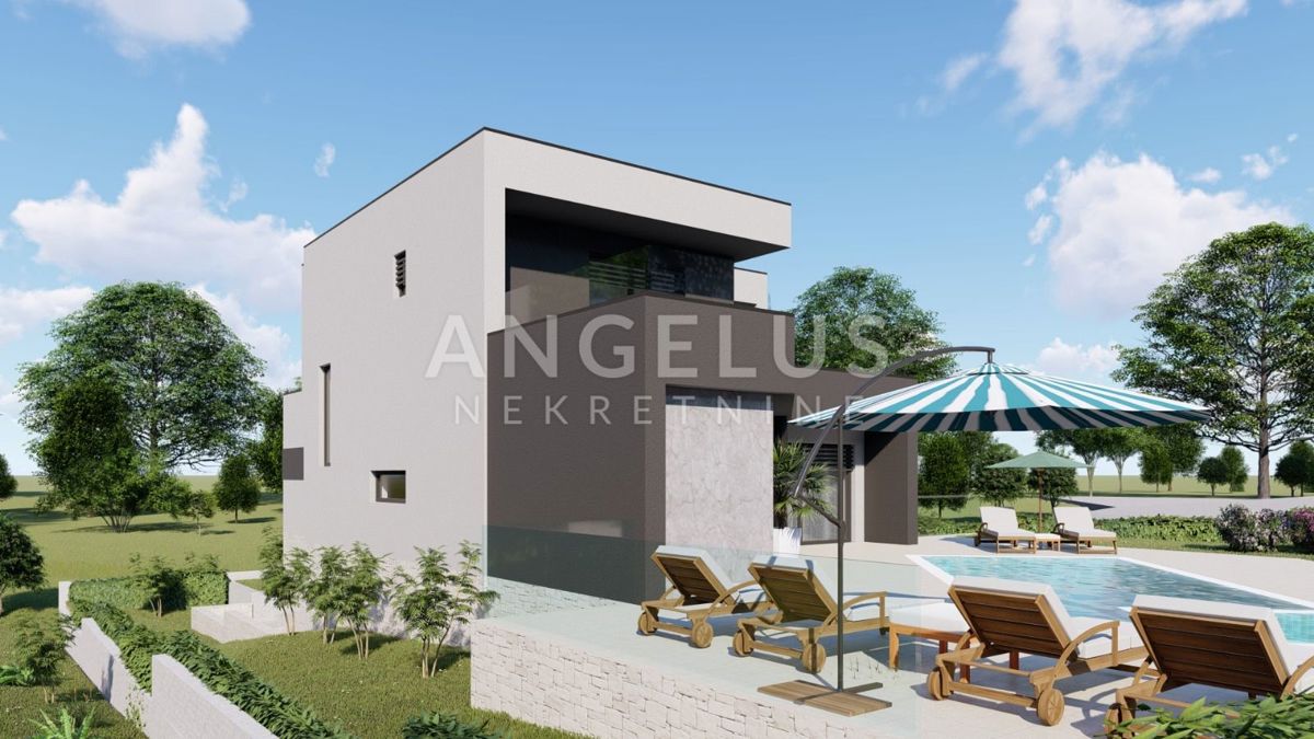 Istra, Barban - Nedokončana vila z bazenom, 174m2, naprodaj!