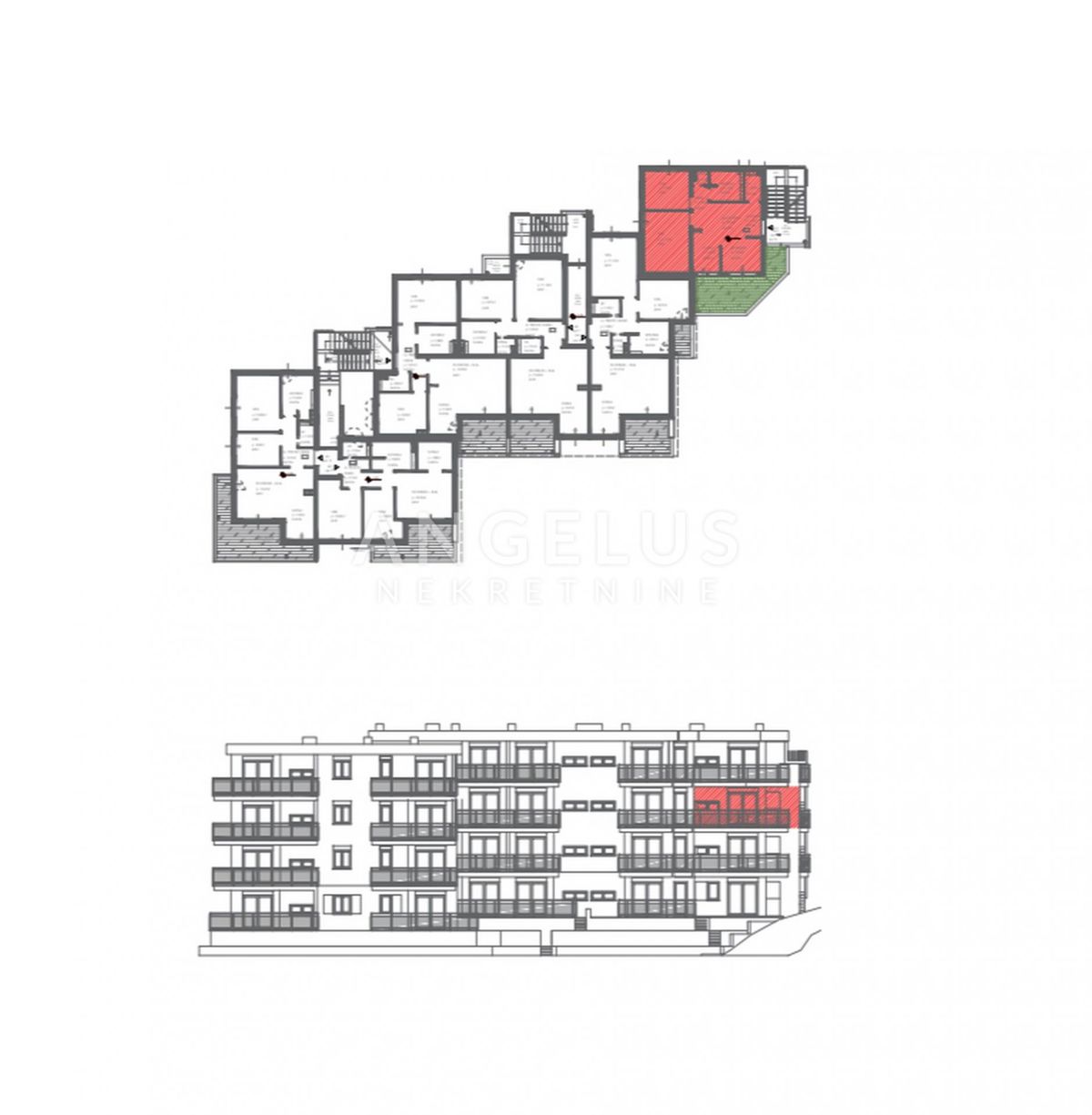 Hrvaška, Trogir, Seget - novozgrajeni apartma s pogledom na morje, 51.52 m2