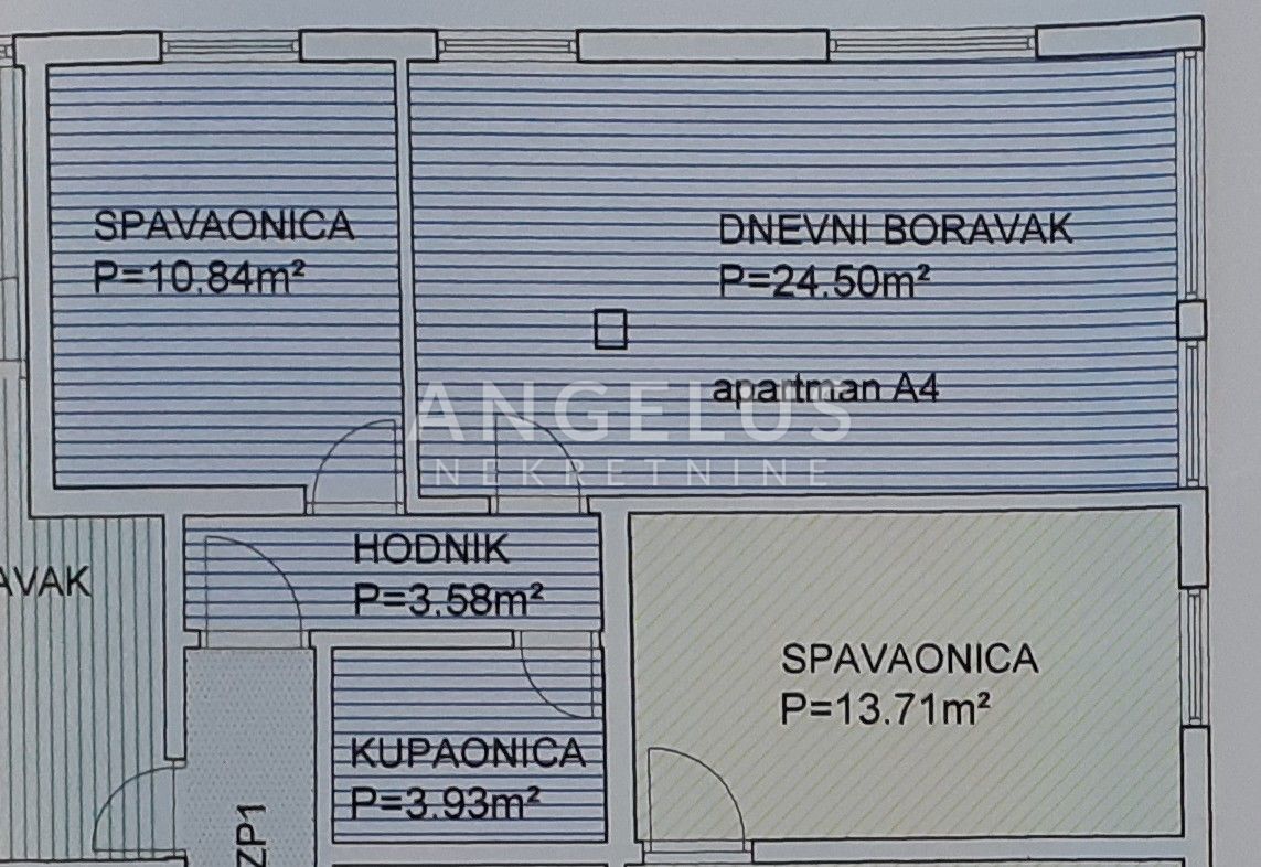 Šolta, Maslinica - enosobno stanovanje v centru Maslinice, 43 m2 PRODAJA