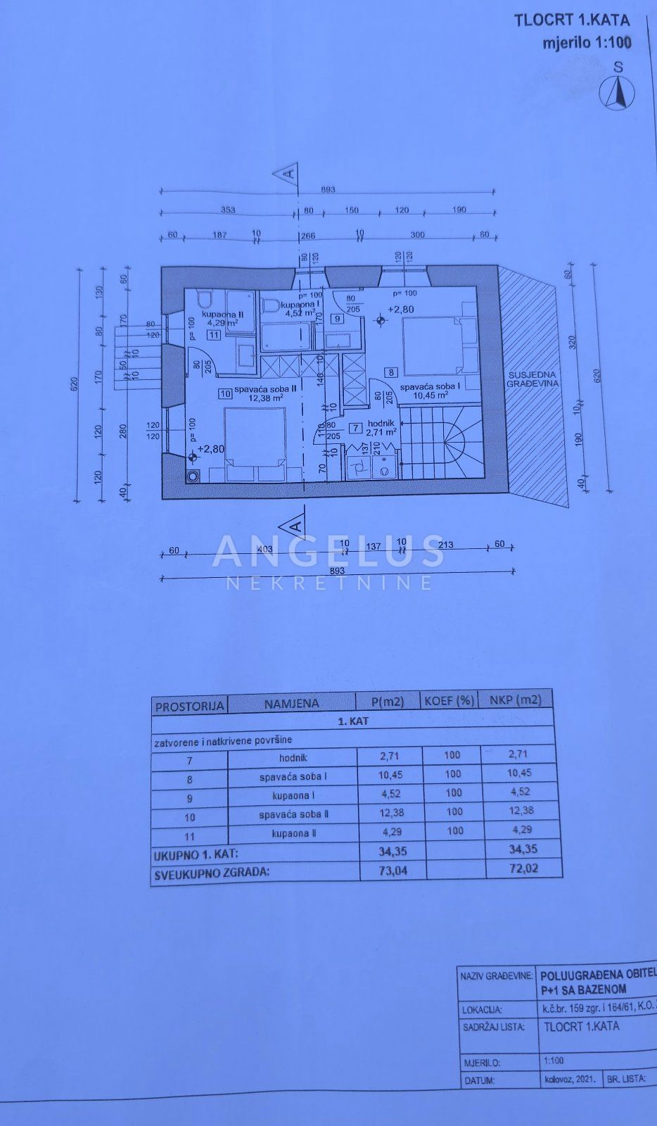Hiša Sveti Bartol, Motovun, 72m2