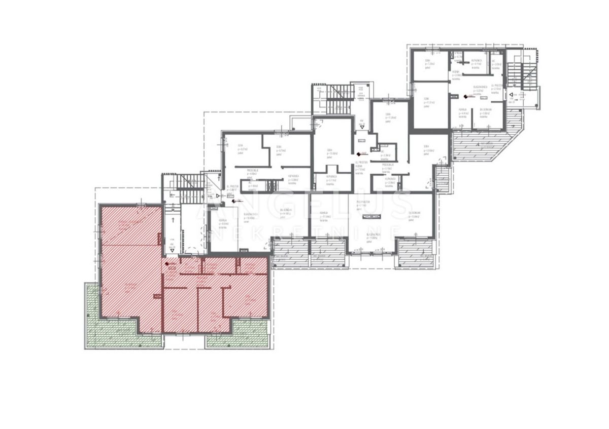 Hrvaška, Trogir, Seget - novozgrajeni apartma s pogledom na morje, 106.56 m2